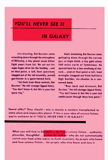 Galaxy, le numéro 1 d'octobre 1950